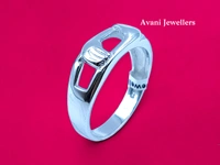 Silver Gents Plain Ring - 4.07, 25