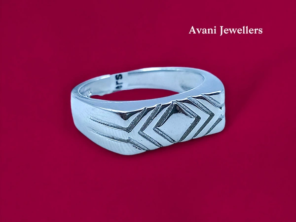 Silver Gents Plain Ring - 2.4, 18