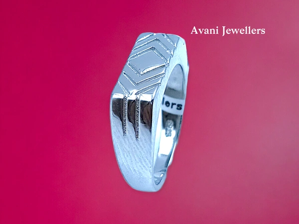 Silver Gents Plain Ring - 2.4, 18