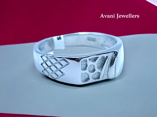 Silver Gents Plain Ring - 4.61, 25