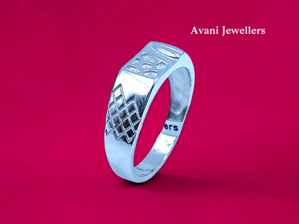 Silver Gents Plain Ring - 4.61, 25