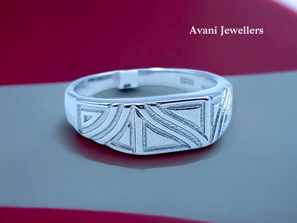 Silver Gents Plain Ring - 4.24, 26