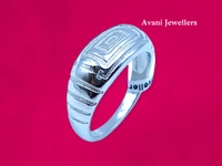 Silver Gents Plain Ring - 4.18, 17