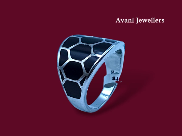 Silver Gents Plain Ring - 7.74, 17