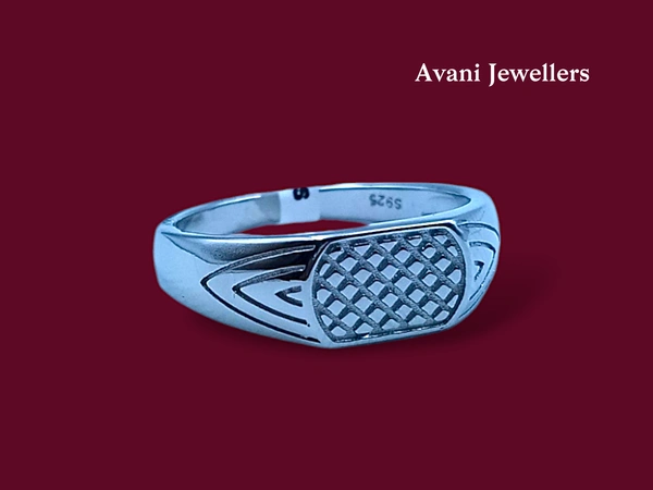 Silver Gents Plain Ring - 4.22, 22