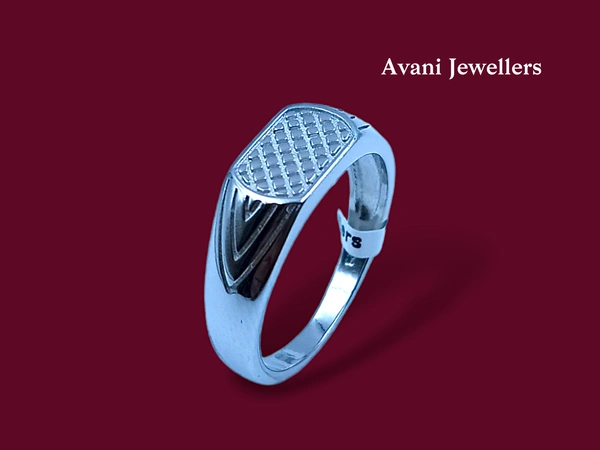 Silver Gents Plain Ring - 4.22, 22
