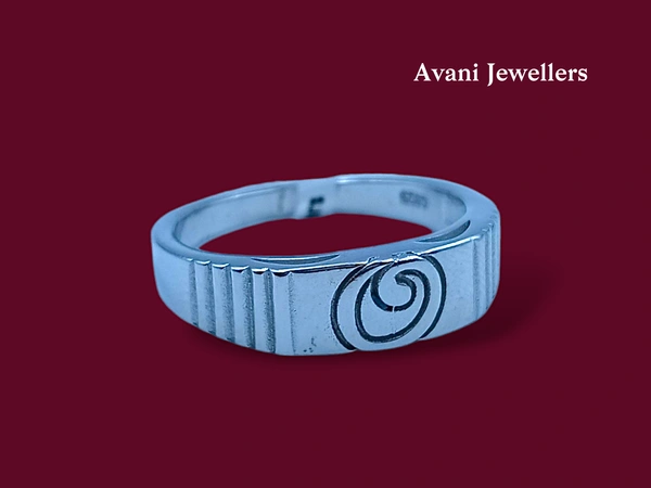 Silver Gents Plain Ring - 4.43, 24