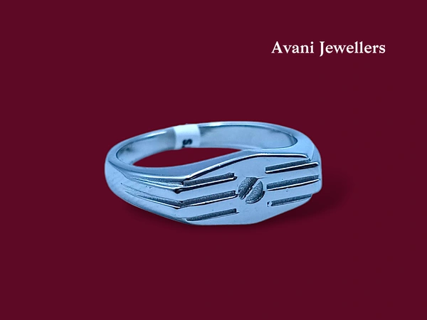 Silver Gents Plain Ring - 4.01, 22