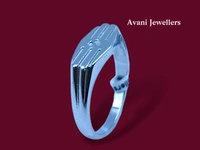 Silver Gents Plain Ring - 4.01, 22