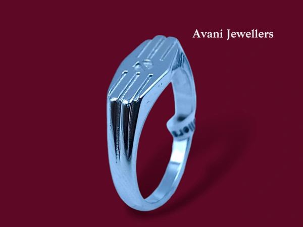 Silver Gents Plain Ring - 4.01, 22