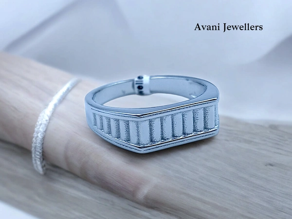 Silver Gents Plain Ring - 4.62, 25