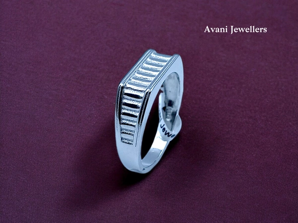 Silver Gents Plain Ring - 4.62, 25