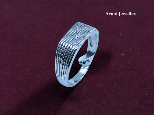 Silver Gents Plain Ring - 4.67, 25