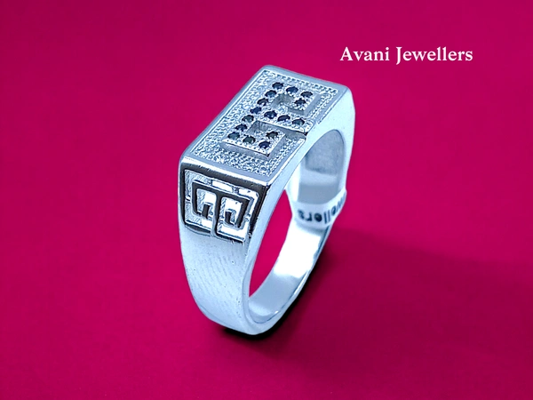 Silver Gents Fancy Rings - 6.3, 24