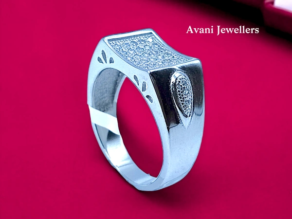 Silver Gents Fancy Rings - 6.9, 24