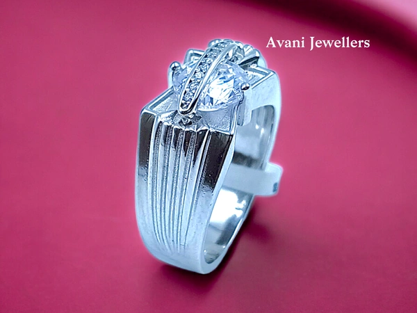 Silver Gents Fancy Rings - 6.68, 20