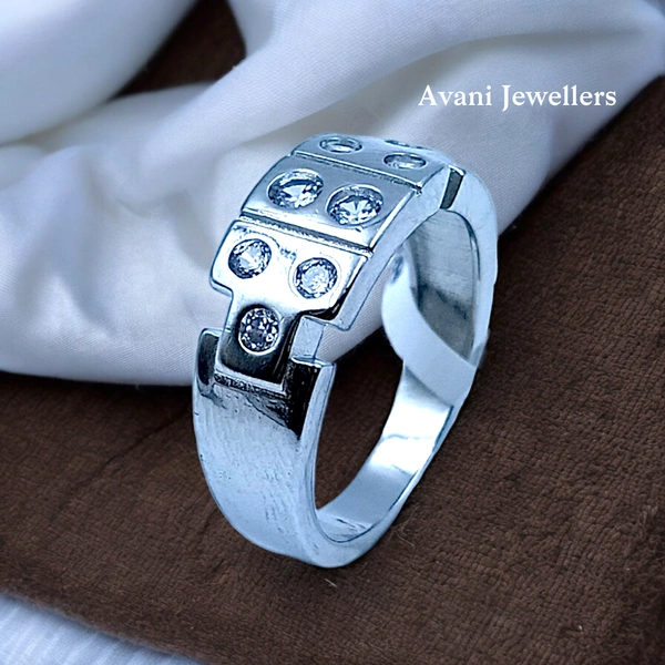 Silver Gents Fancy Rings - 5.44, 20