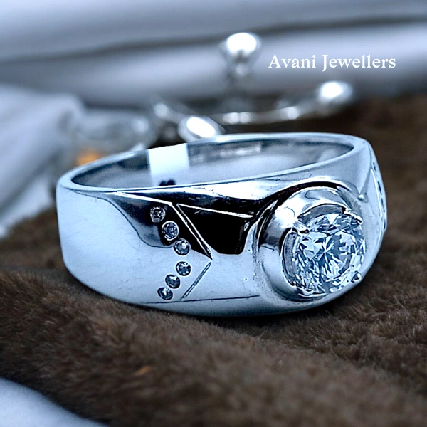 Silver Gents Fancy Rings - 6.1, 25
