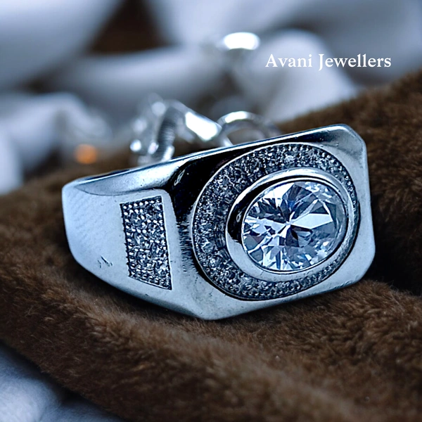 Silver Gents Fancy Rings - 6.15, 18