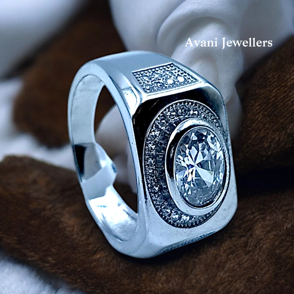 Silver Gents Fancy Rings - 6.15, 18