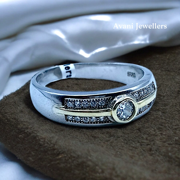 Silver Gents Fancy Rings - 4.7, 26