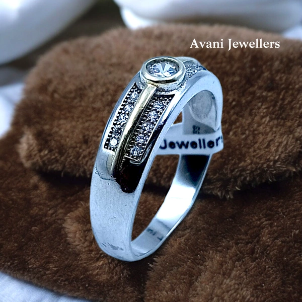 Silver Gents Fancy Rings - 4.7, 26