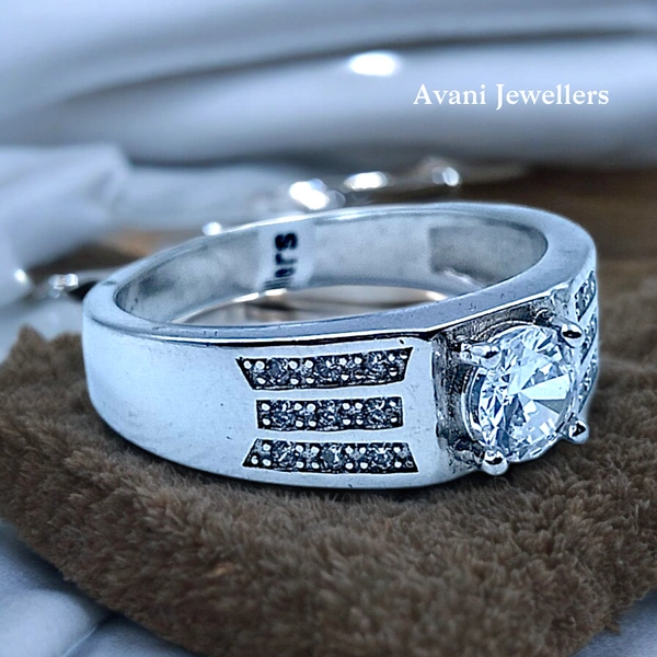 Silver Gents Fancy Rings - 5.45, 25