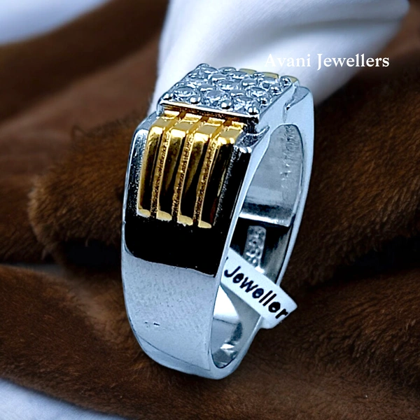 Silver Gents Fancy Rings - 6.65, 26