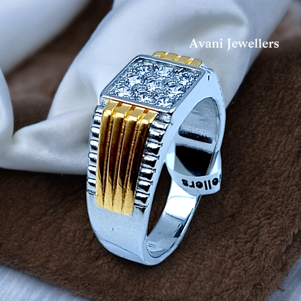 Silver Gents Fancy Rings - 7.04, 25