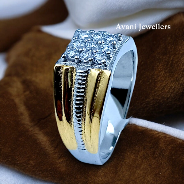Silver Gents Fancy Rings - 6.43, 25