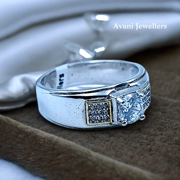 Silver Gents Fancy Rings - 6.6, 27