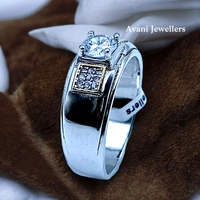 Silver Gents Fancy Rings - 6.6, 27