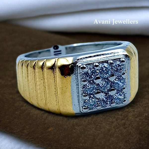 Silver Gents Fancy Rings - 6.67, 17