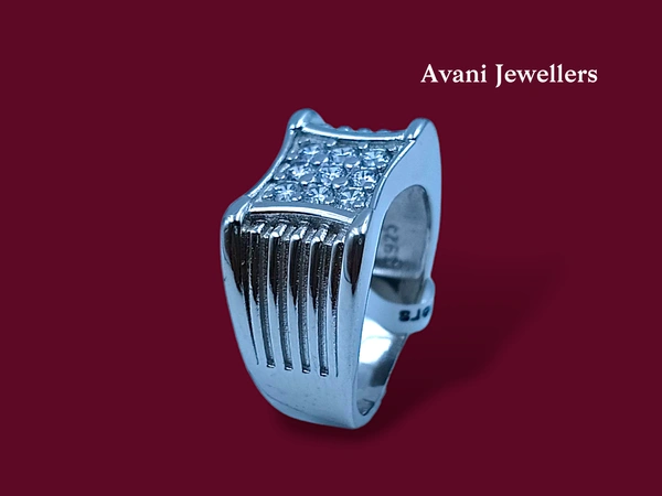 Silver Gents Fancy Rings - 7.35, 17