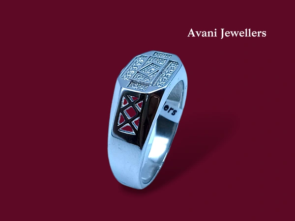 Silver Gents Fancy Rings - 6.27, 25