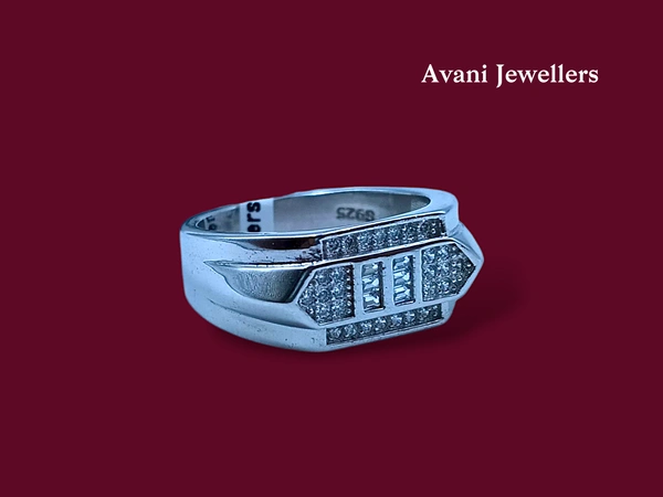 Silver Gents Fancy Rings - 6.26, 21