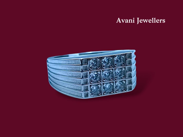 Silver Gents Fancy Rings - 6.08, 20