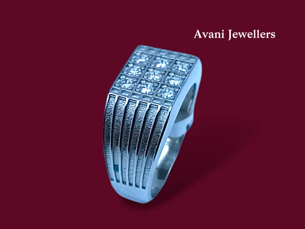Silver Gents Fancy Rings - 6.08, 20