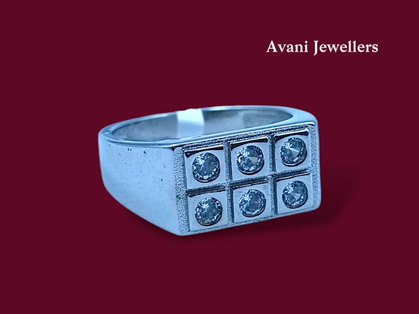 Silver Gents Fancy Rings - 5.48, 21