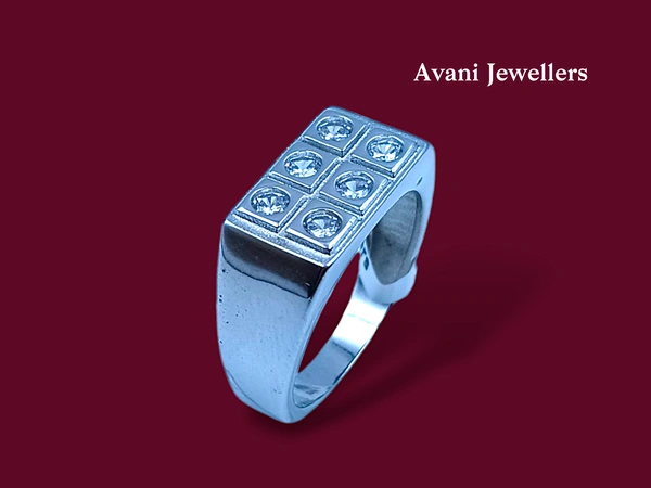 Silver Gents Fancy Rings - 5.48, 21