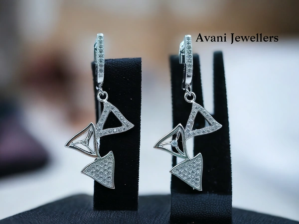 Silver Italian Fancy Earrings - 6.05