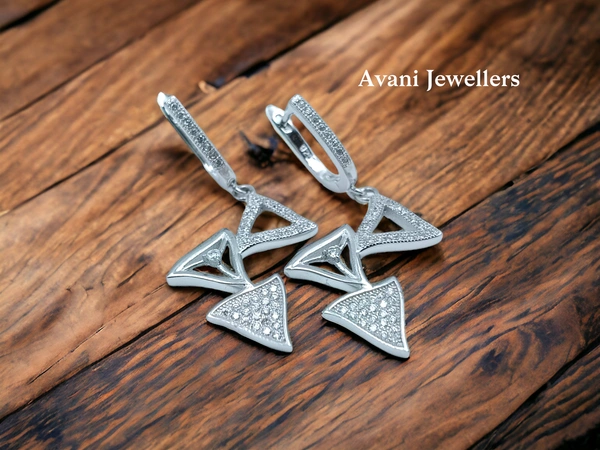 Silver Italian Fancy Earrings - 6.05