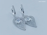 Silver Italian Fancy Earrings - 7.08