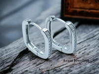 Silver Italian Fancy Earrings - 2.91