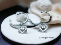 Silver Italian Fancy Earrings - 3.54
