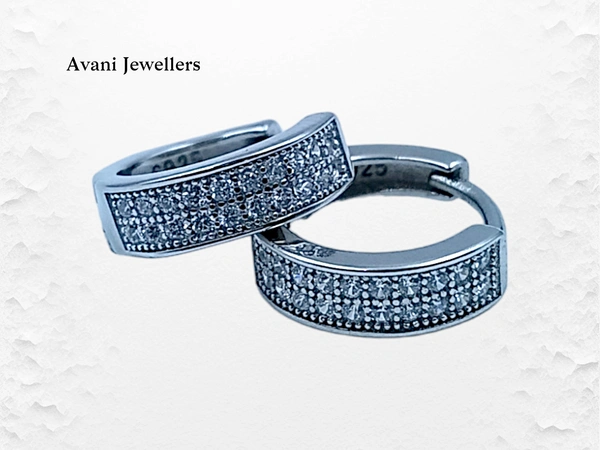 Silver Italian Fancy Earrings - 2.65