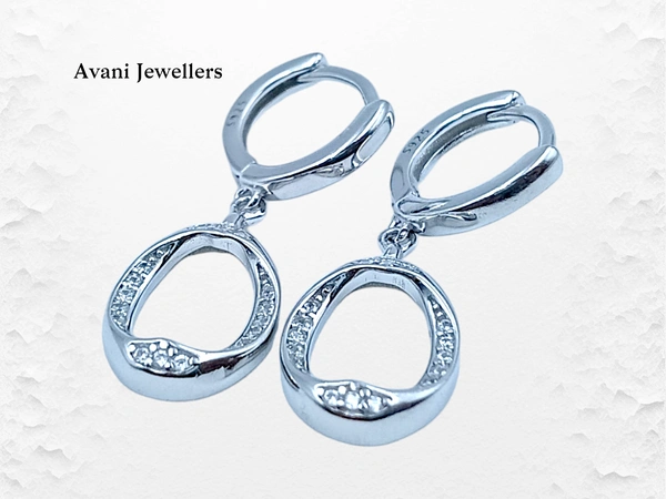 Silver Italian Fancy Earrings - 2.84