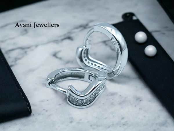 Silver Italian Fancy Earrings - 2.63