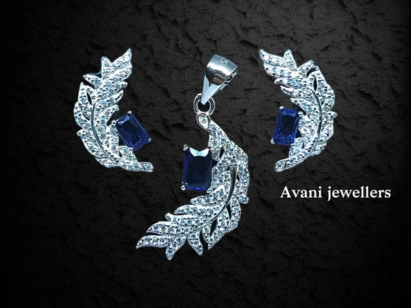 Silver Italian Fancy Pendant Set - 4.33