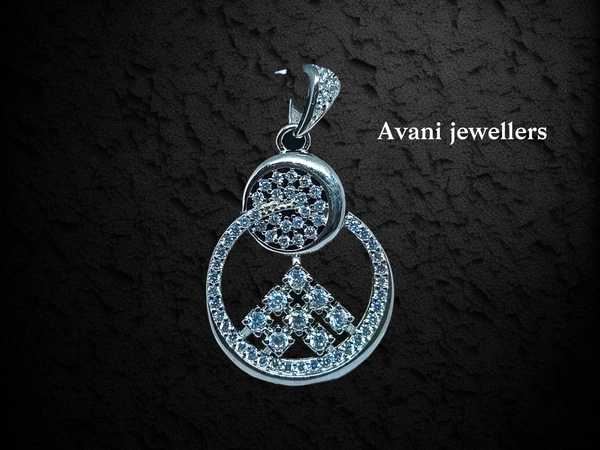 Silver Italian Fancy Pendant Set - 4.7